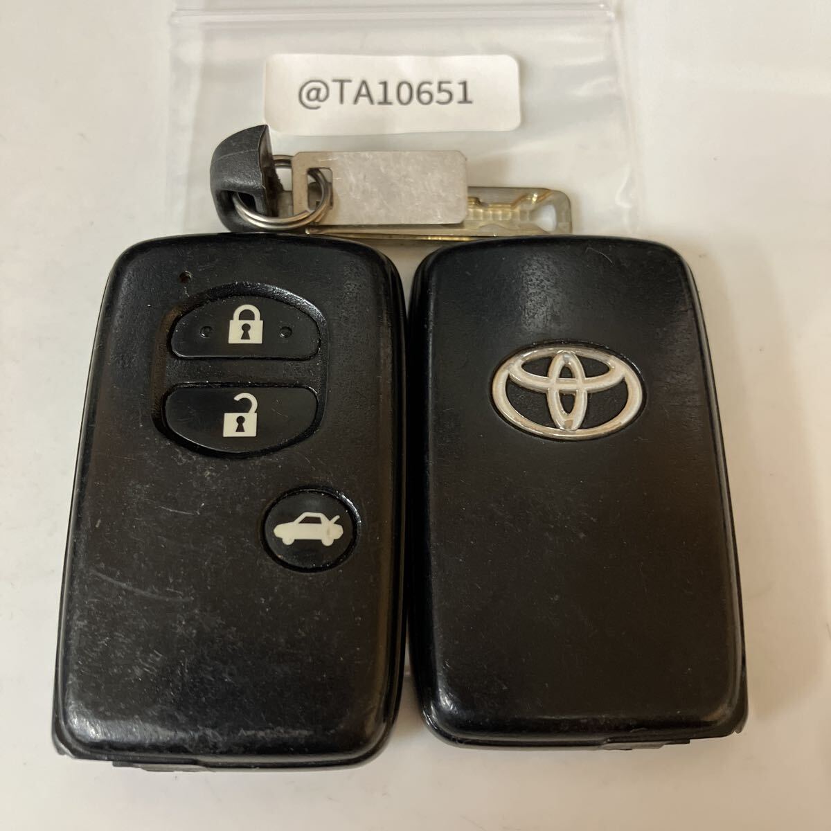 @TA10651 トヨタ 純正 スマートキー 271451-5300 001YUA 1041 マークX 86 アクシオ SAI スバル BRZ インプレッサ フォレスター 3ボタン拍卖