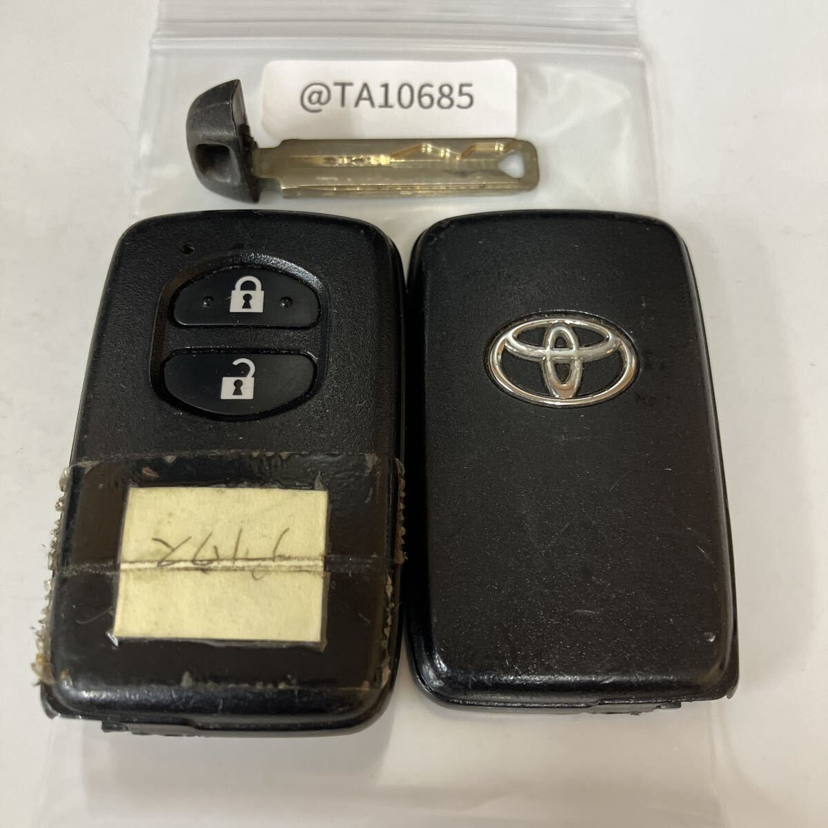 @TA10685 トヨタ 純正 キーレス リモコン 2ボタン 基盤271451-5300プリウス 30 アクア NCP10 ヴィッツ KSP130 アルファ フィールダー等拍卖