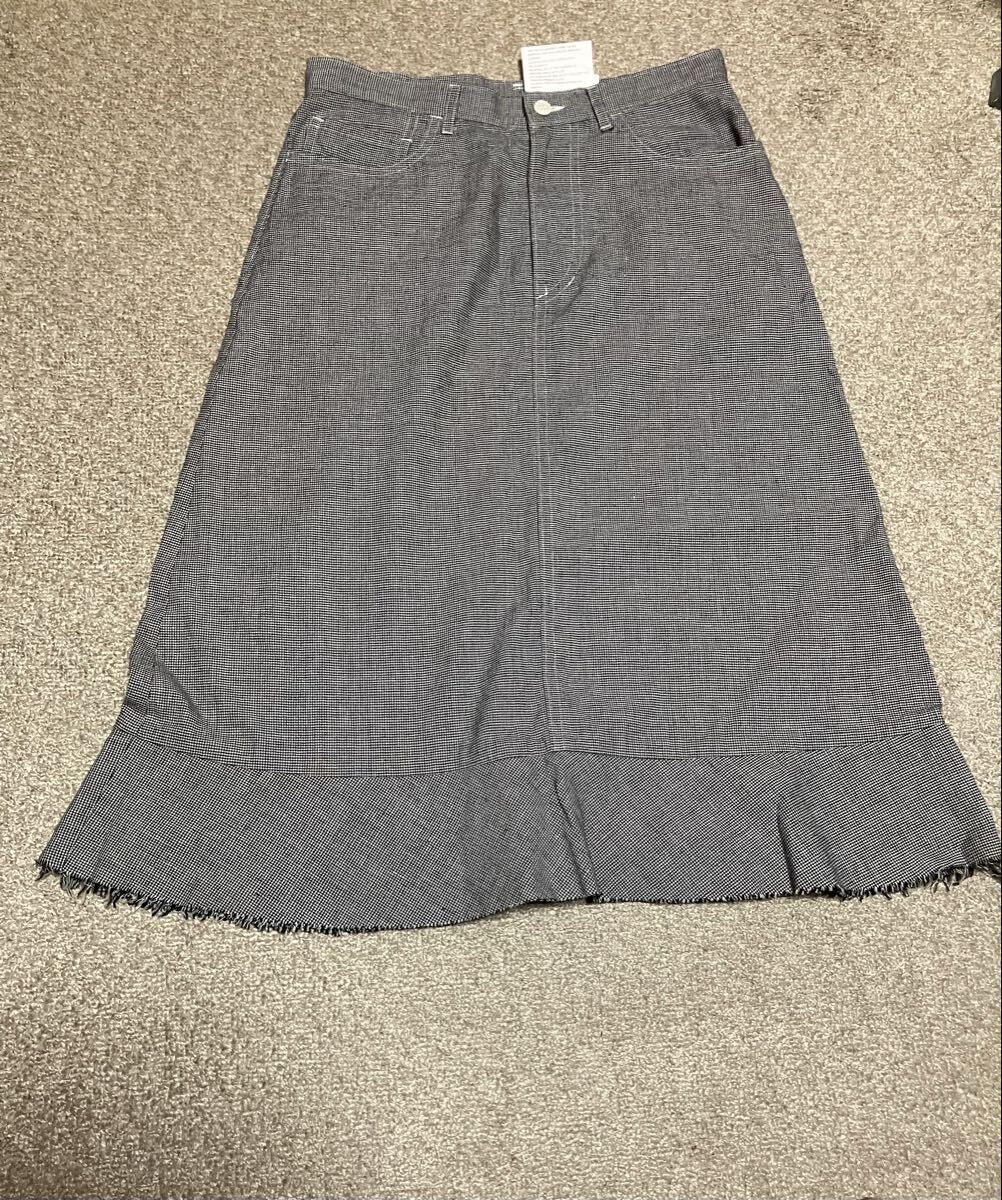 美品☆toricot COMME des GARCONSコムデギャルソン 千鳥格子 スカートMサイズ レディース拍卖
