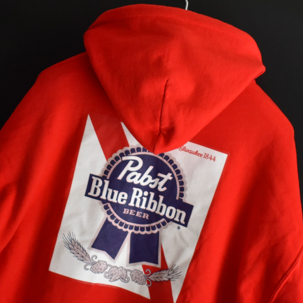pabst blue ribbon パブスト ブルーリボン スウェット パーカー XL 拍卖