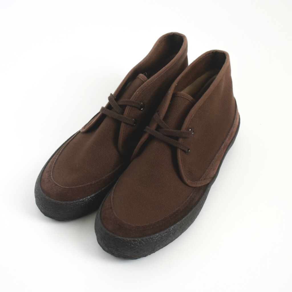 美品 ほぼ未使用 moonstar sloth ムーンスター sloth チャッカブーツ スニーカー US7 25.0cm ブラウン キャンバス×スエード拍卖