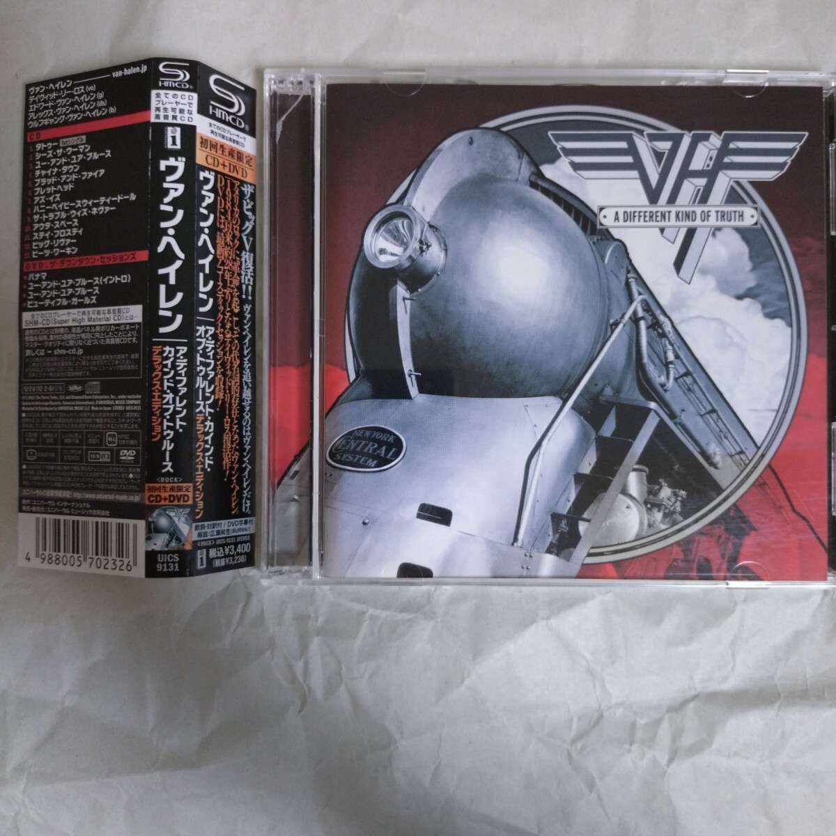 限定生産★国内盤★帯付★CD+DVD★VAN HALEN★ヴァン・ヘイレン★A DIFFERENT KIND OF TRUTH★デラックス・エディション★UICS-9131拍卖
