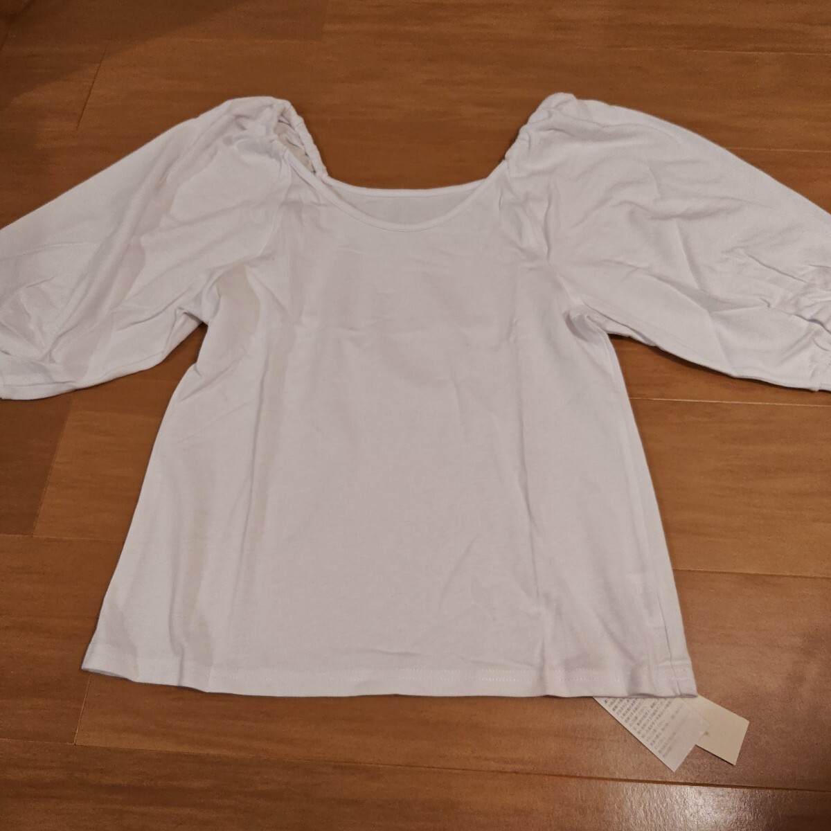 カットソー トップス  半袖  白 ホワイト フリーサイズ ドルマン袖 アイボリー 綿100% コットン100%  Tシャツ レディース拍卖
