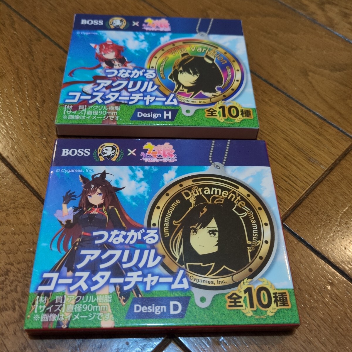★★★ ウマ娘 つながる アクリル コースター チャーム 2ケ「DesignD」「DesignH」 BOSS ★★★拍卖
