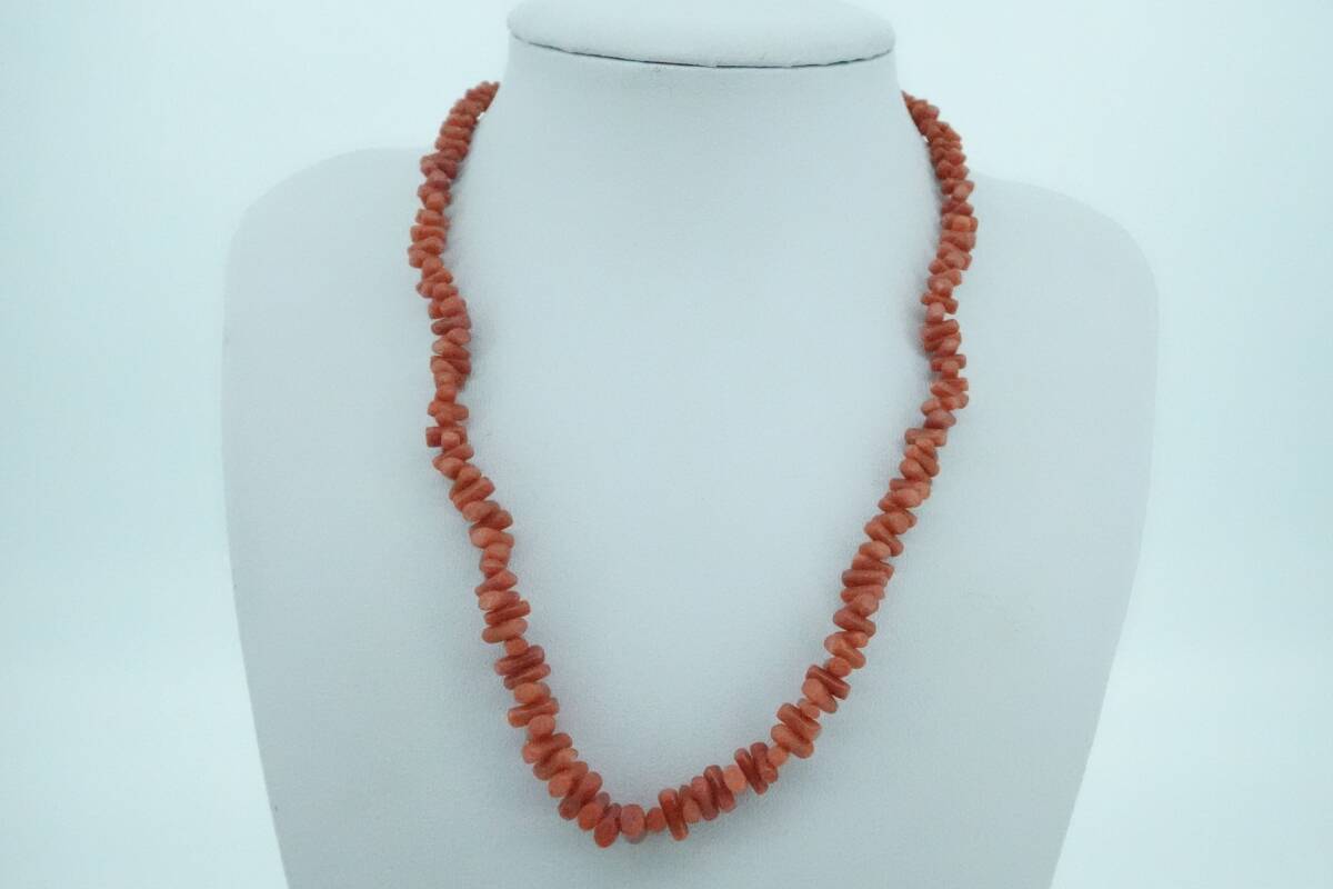 サンゴ 珊瑚 さんご ネックレス 2点 まとめ コーラル 朱色 セット アクセサリー Accessory 装飾品拍卖