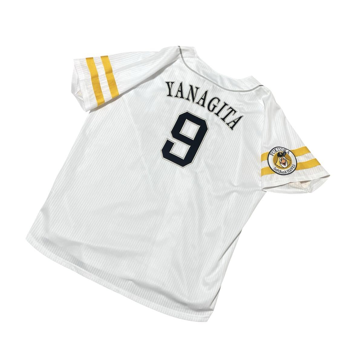 福岡ソフトバンクホークス Majestic マジェスティック 柳田悠岐 柳田 9 レプリカユニフォーム ホーム 刺繍 XLサイズ拍卖