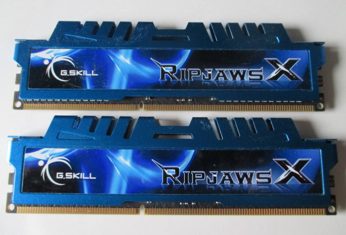 G.SKILL RIPJAWS X 4GB×2枚  F3-14900CL9D-4GBXM デスクトップ用メモリ DDR3-1866拍卖