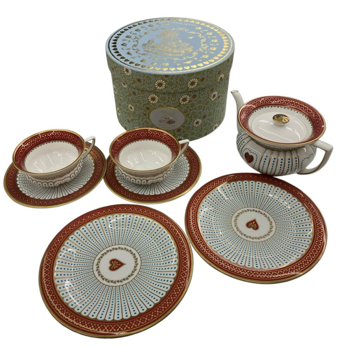 186005 Wedgwood ウェッジウッド Queen of Hearts クイーンオブハート ティーセット拍卖