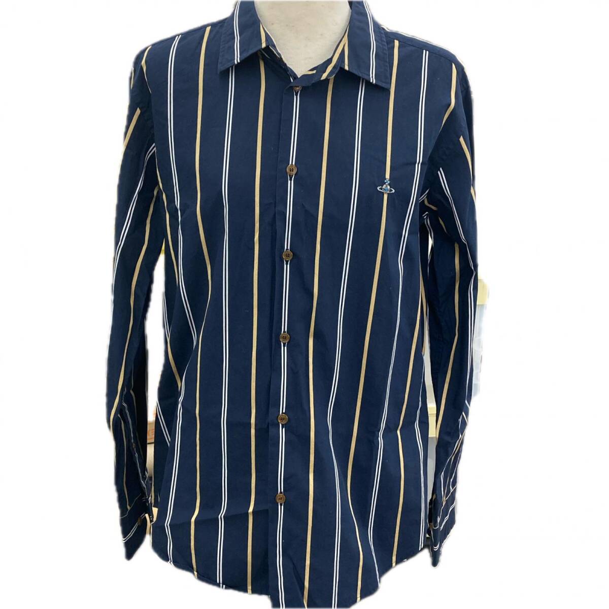 186000 Vivienne Westwood ヴィヴィアンウエストウッド 46 ネイビー ストライプ メンズ拍卖