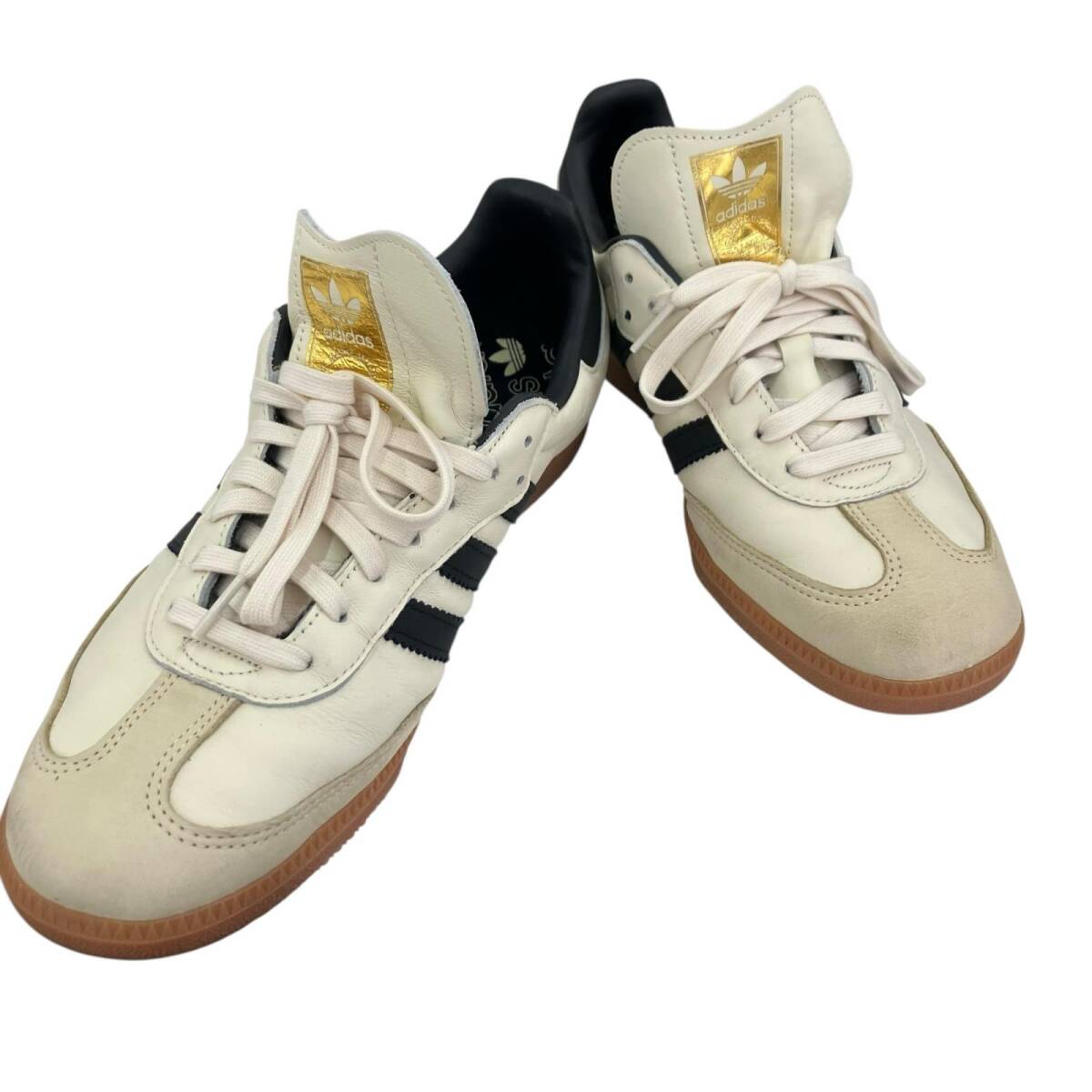 186000 現状品 adidas アディダス adidas スニーカー SAMBA SAMBA 27cm ホワイトベージュ メンズ拍卖