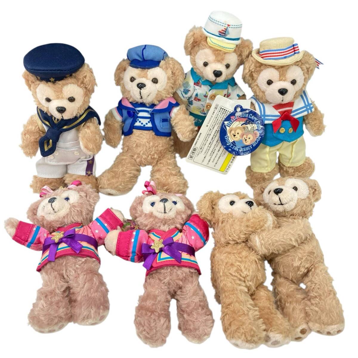 186001 現状品 Disney ディズニー 夏 サマー ダッフィー シェリーメイ ぬいぐるみ バッジ キーホルダー 七夕 マグネット まとめ 8点 タグ付拍卖