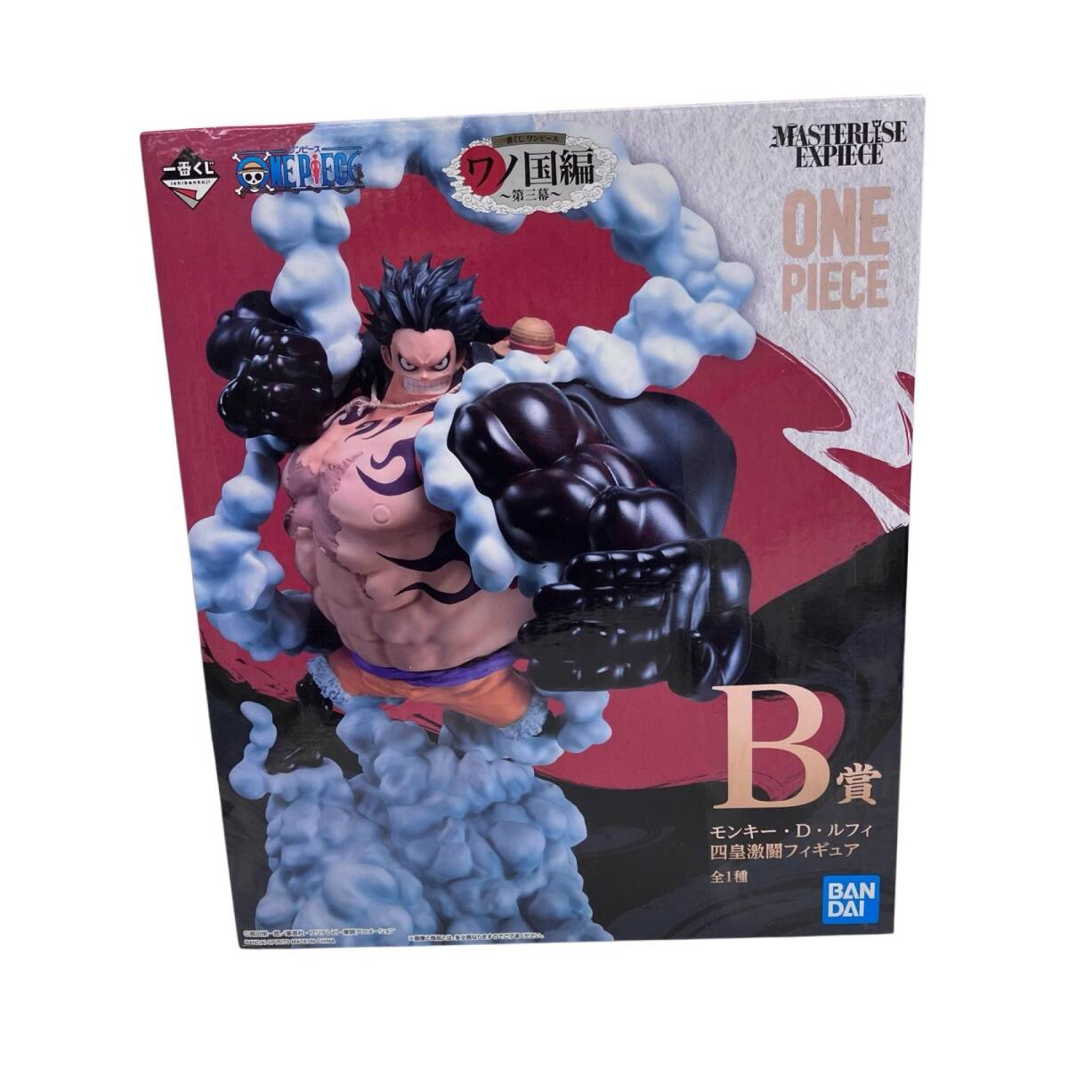 186000 新品未使用 BANDAI フィギュア 一番くじ ワンピース ワノ国編-第三幕- B賞 モンキー・D・ルフィ 四皇激闘拍卖