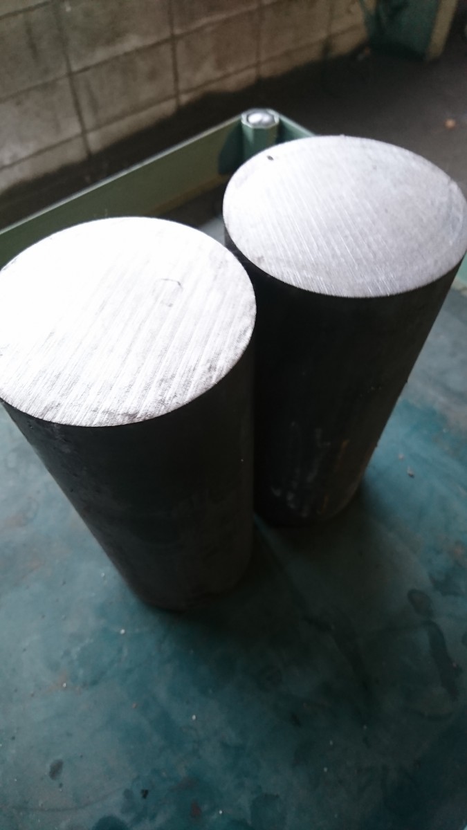 丸棒 Φ90×200L 鉄 黒皮 2本セット 90mm×200mm 端材 S45C拍卖