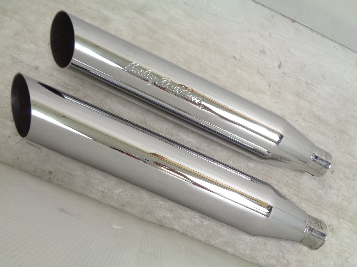 ダイナ FXD FXDL 95-16 スクリーミンイーグル スラッシュカット スリップオン サイレンサー マフラー 触媒レス パンチアウト 良品【G683】拍卖