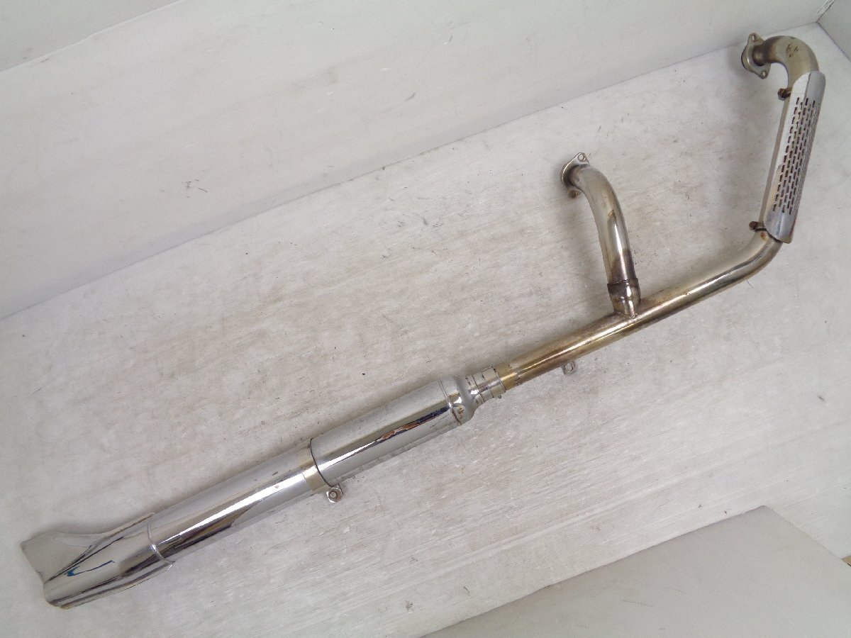 バルカン400 クラシック ドリフター イージーライダース 2in1 ステンレス エキパイ フィッシュテール マフラー【G724】拍卖