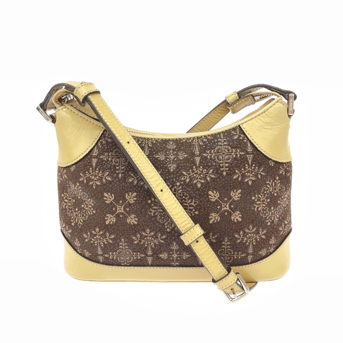 ◆印傳屋 インデンヤ ショルダーバッグ 鹿革 ブラウン レディース拍卖