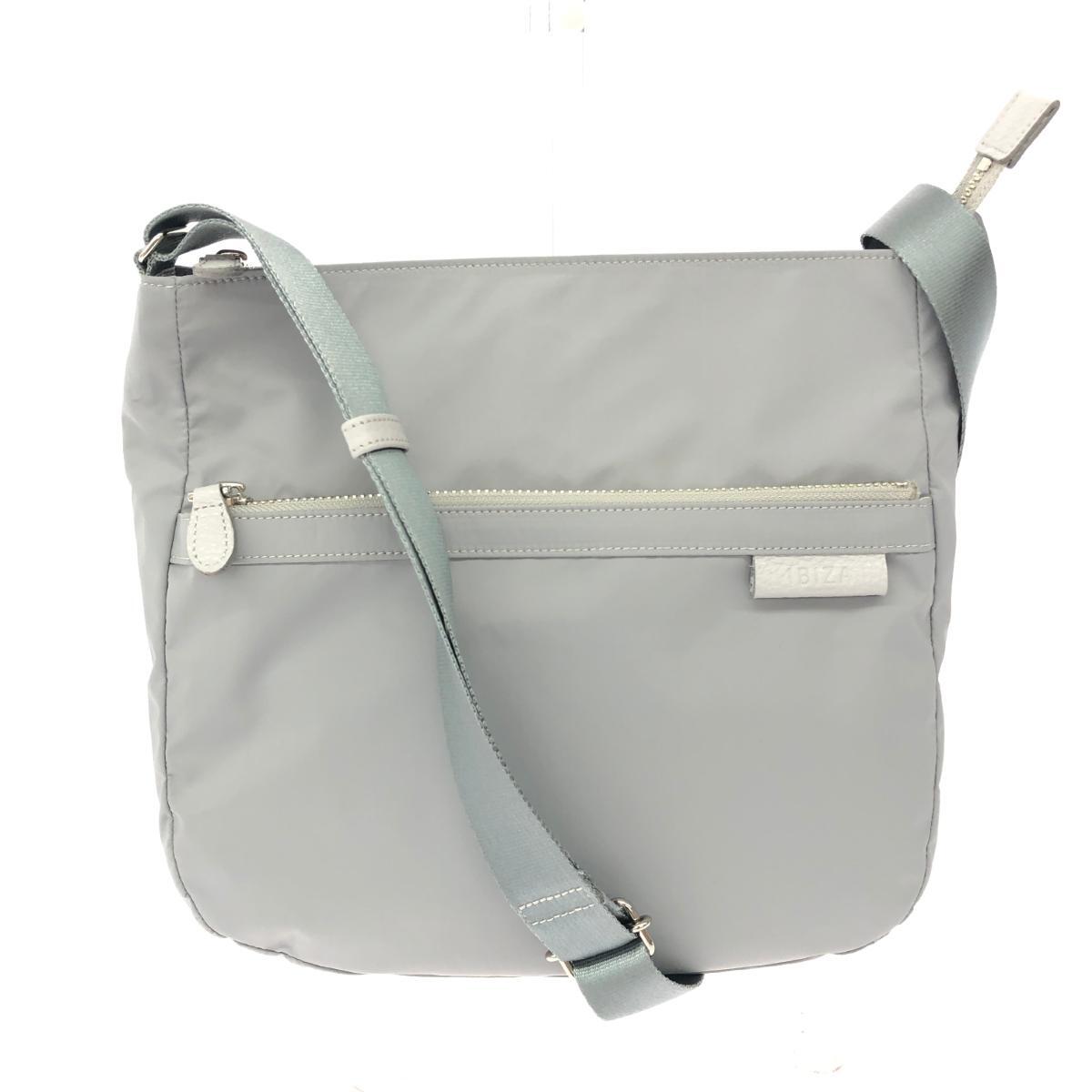 美品◆IBIZA イビサ ショルダーバッグ ナイロン グレー レディース拍卖