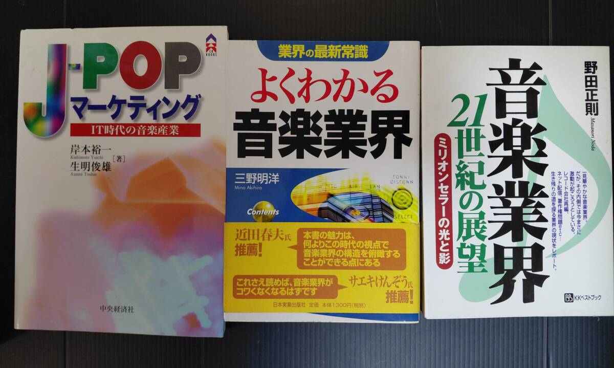 【3冊セット】J-POPマーケティング よくわかる音楽業界 音楽業界21世紀の展望ミリオンセラーの光と影 中古本 書き込み汚れあり拍卖