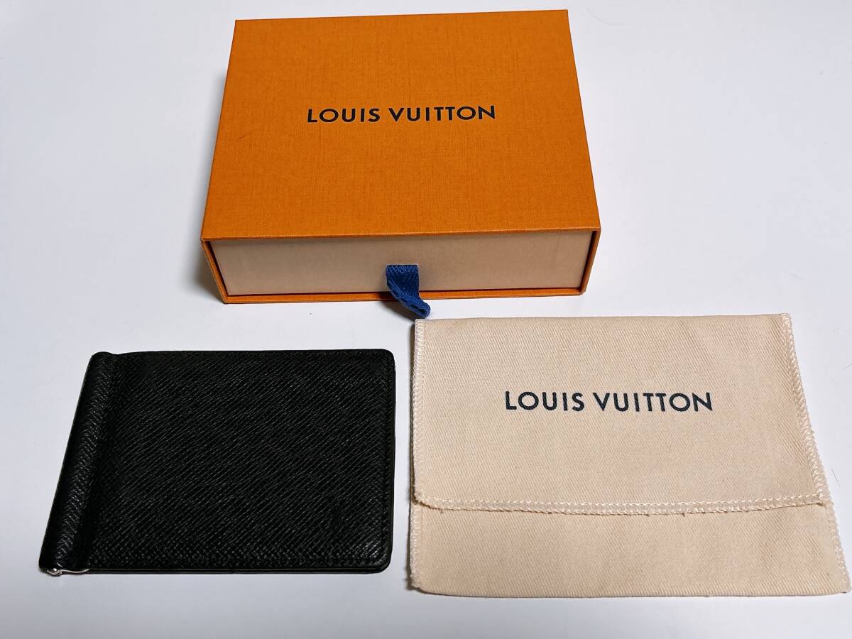 LOUIS VUITTON ルイヴィトン ポルトフォイユ パンス M62978 タイガ レザー 二つ折り財布 マネークリップ ICチップ 財布 札入れ拍卖