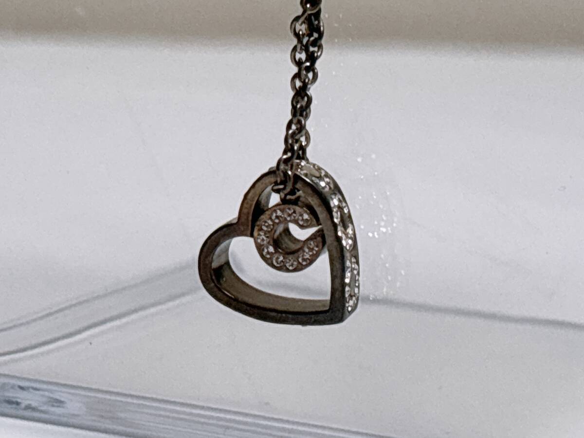 コーチ COACH ネックレス ハート型 ラインストーン 5-11拍卖