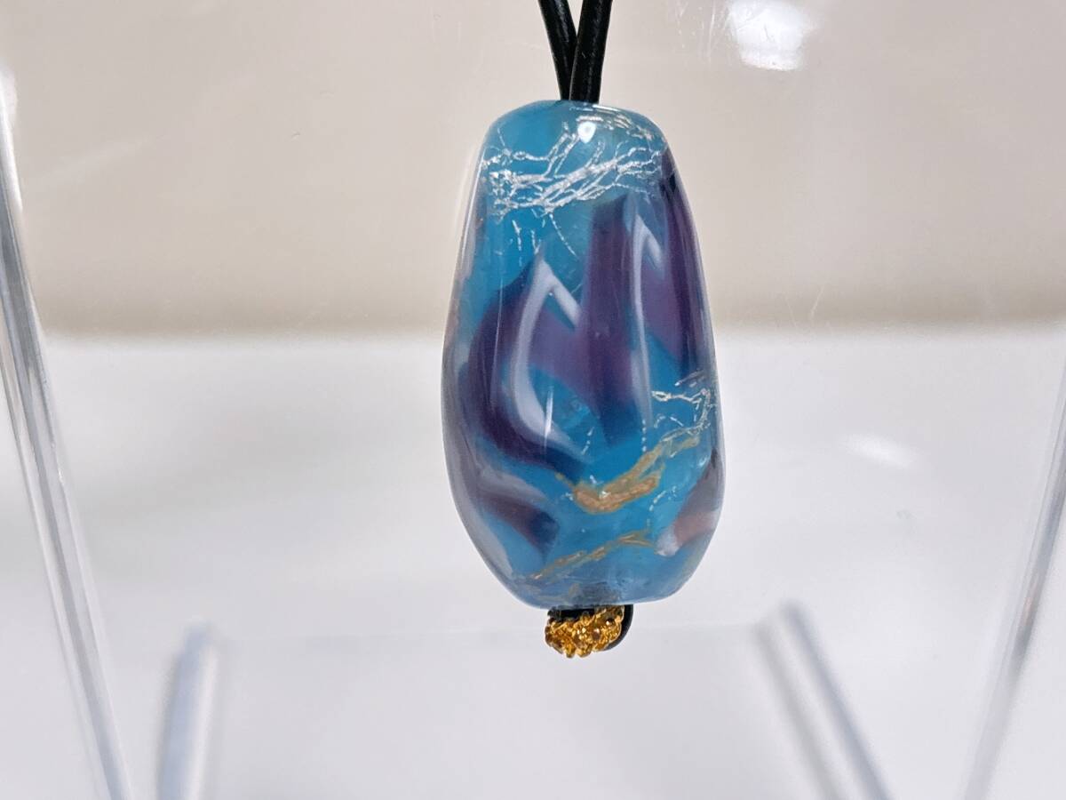 6-30 ネックレス とんぼ玉 蜻蛉玉 トンボ玉 ガラス玉 魔除け 工芸品 アクセサリー ハンドメイド 大量出品 まとめ ペアセット made in Japan拍卖