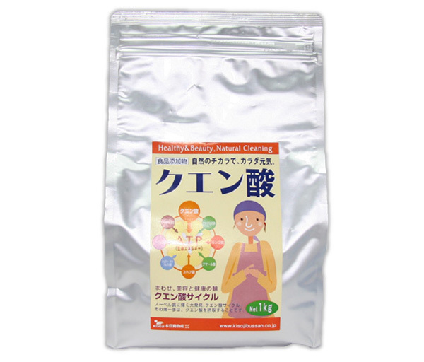 クエン酸(1kg)★トウモロコシとサツマイモから抽出した天然素材だから安心★疲労回復やダイエット効果に期待しご愛飲する方も多いです♪拍卖