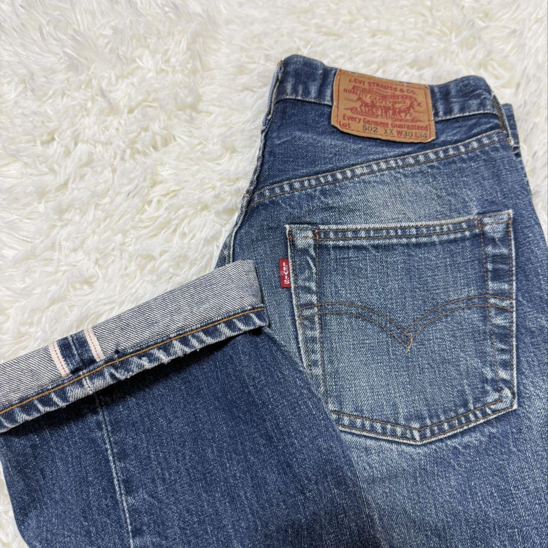 Levi’s 502XX 日本製 セルビッジデニム ビッグE 赤耳 90s 限定拍卖