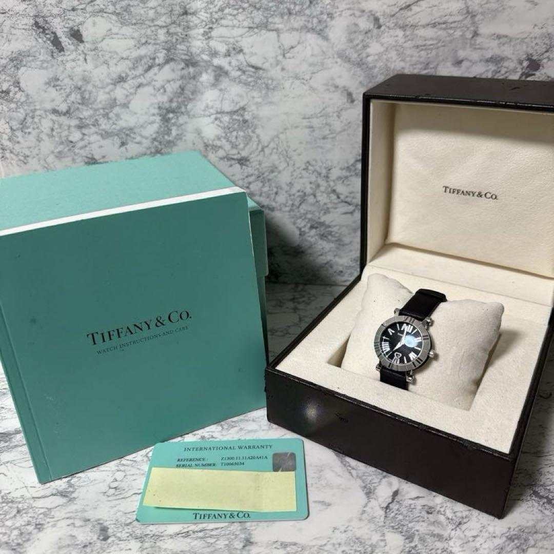 ティファニー Tiffany & Co. ATLAS 腕時計 ブラック文字盤拍卖