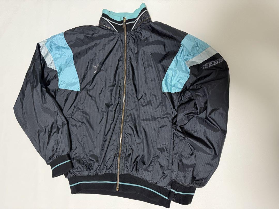 adidas×CEES ナイロンジャケット 90s 刺繍ロゴ拍卖
