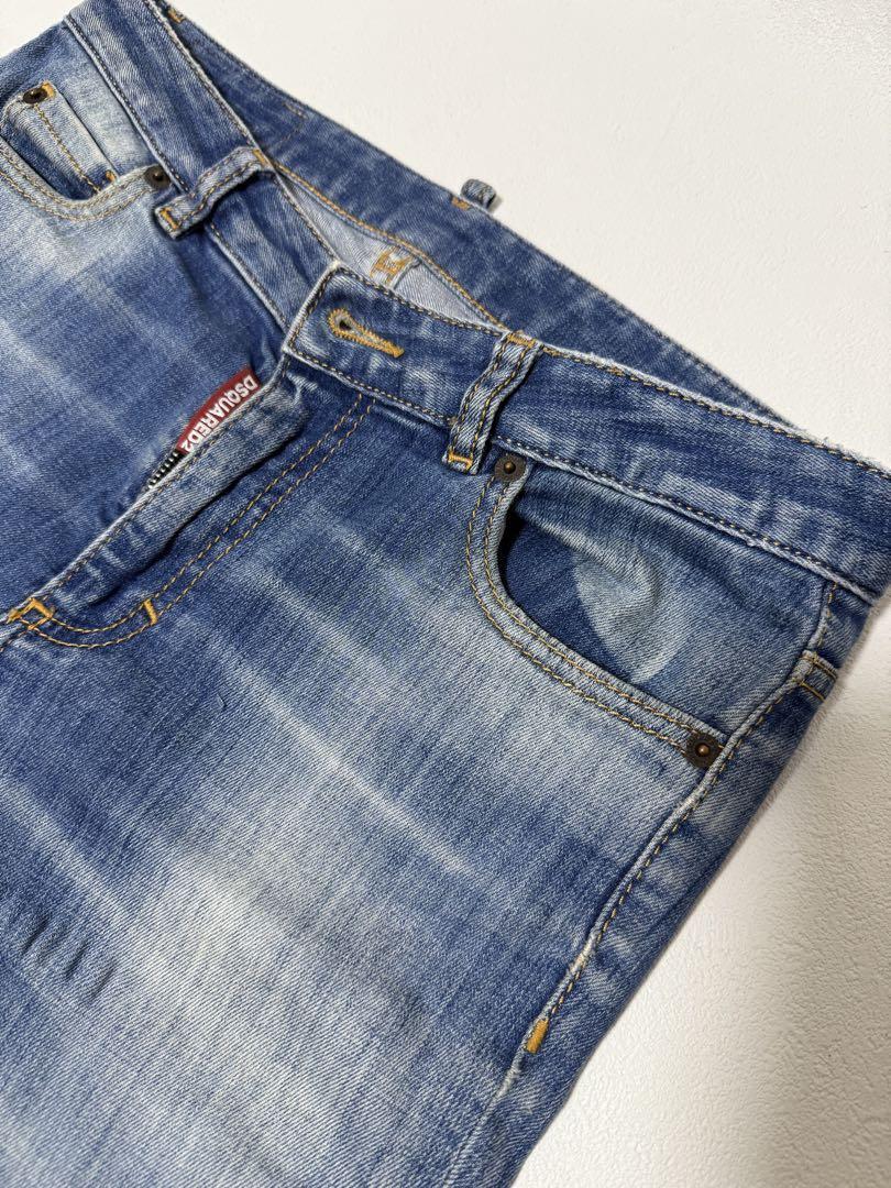 DSQUARED2 ディースクエアード デニムパンツ 16Y スリム ブルー拍卖