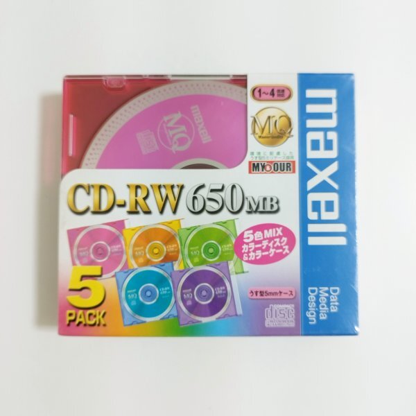 マクセル maxell CD-RW 650MB データ用 5枚入り拍卖