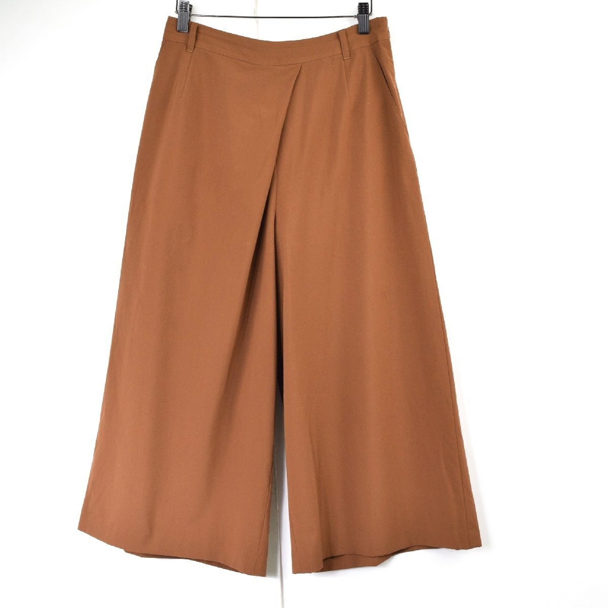 5000-GA00069★ニューヨーカー NEWYORKER★秋色 クロスタック ワイドパンツ 茶系 ブラウン 11号 Lサイズ拍卖