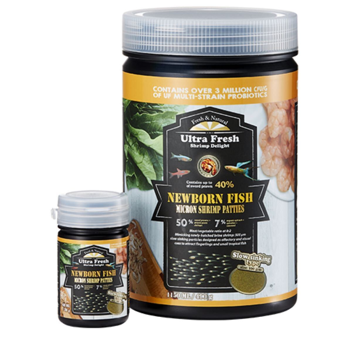 AZOO PLUS プレミアム ニューボーンフィッシュパティ 小袋 緩沈降性 / New Born Fish micron shrimp patties/Ultra Fresh/ JFEM ジェフェム拍卖