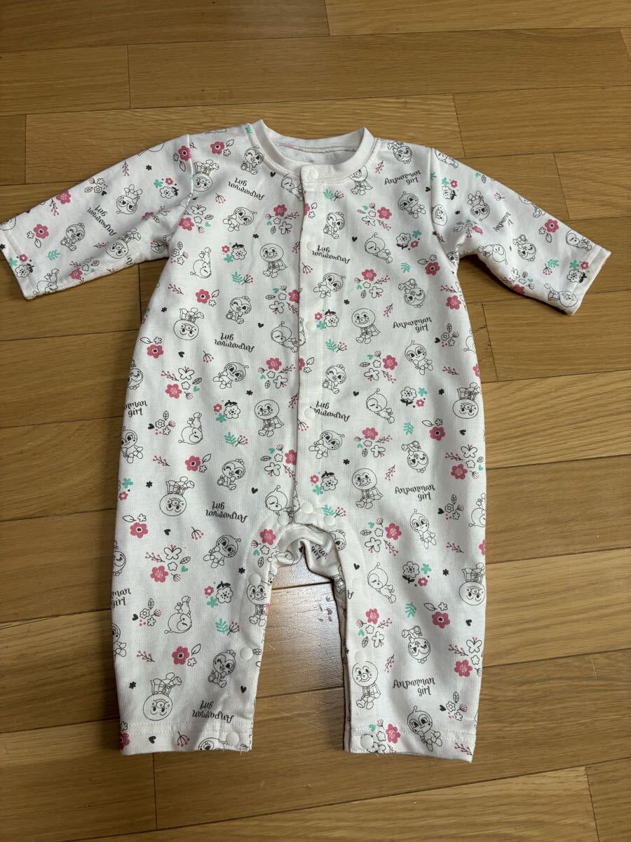 アンパンマン 長袖ロンパース 70センチ カバーオール キッズ ベビー服 女の子 ドキンちゃん 子供服拍卖
