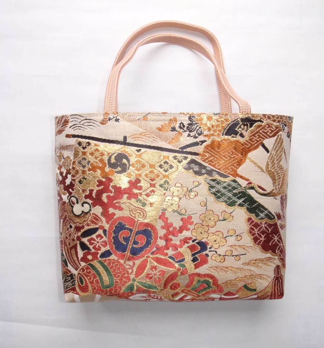 ハンドメイド トートバック レトロ袋帯 リメイク ①拍卖