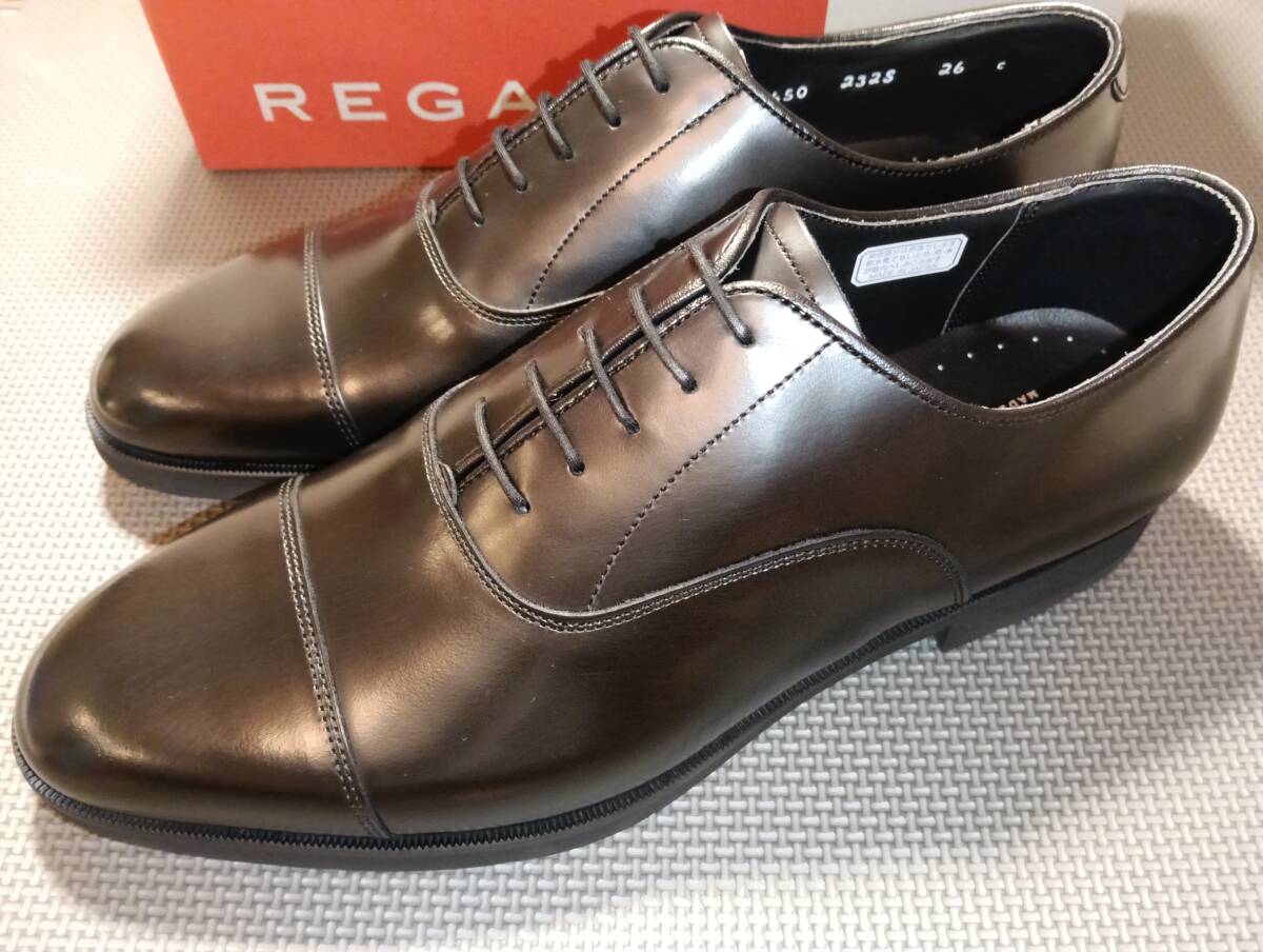 ☆REGAL ブラック 26.0 新品未使用 日本製 革靴 リーガル メンズ ビジネスシューズ 参考定価29,700円拍卖