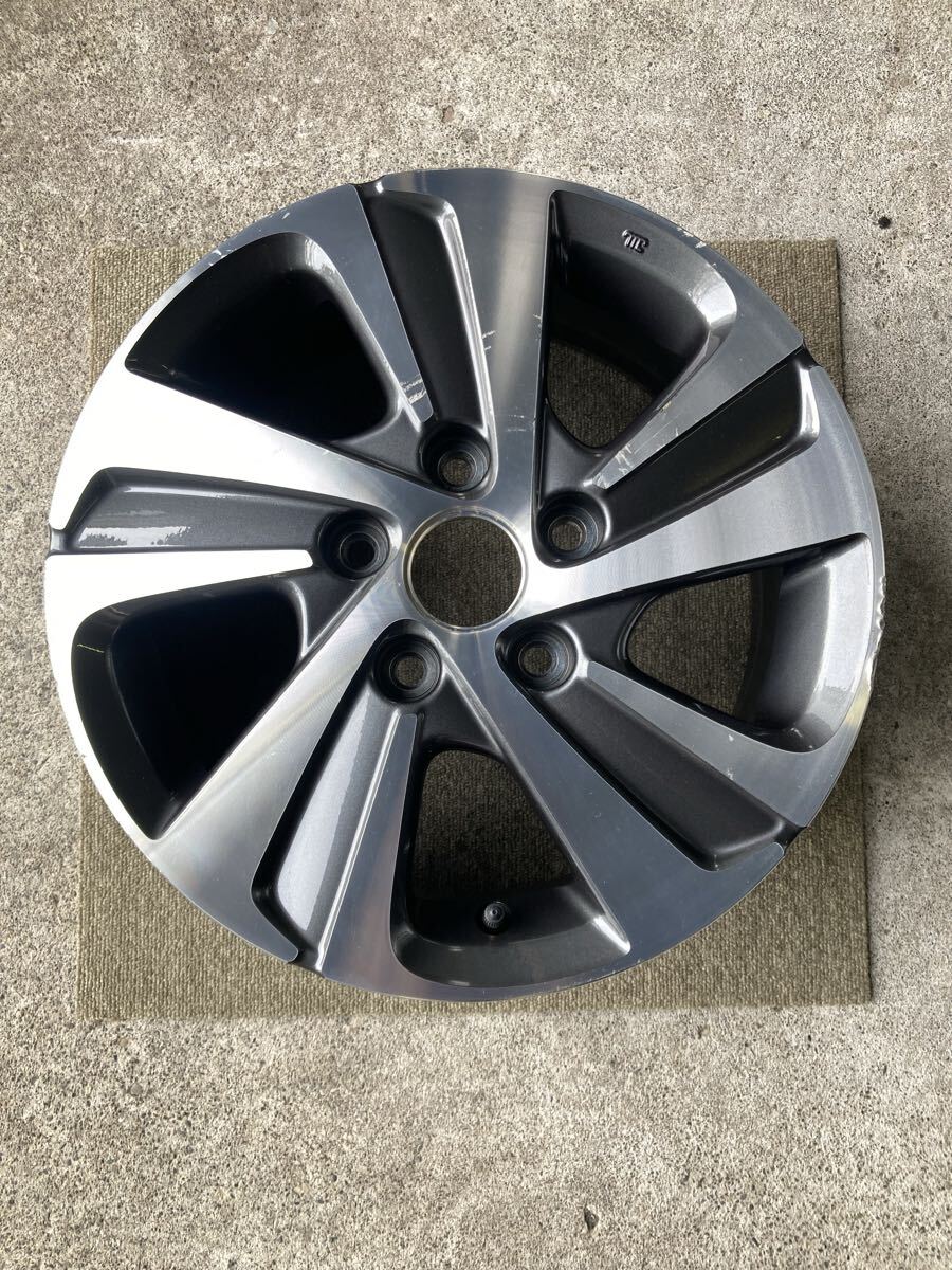 1本のみ ホンダ HONDA 純正 アルミホイール フリード 15インチ 15×5.5J +49 114.3 5H ハブ 64mm 札幌 手渡無料 ブラックポリッシュ ②拍卖