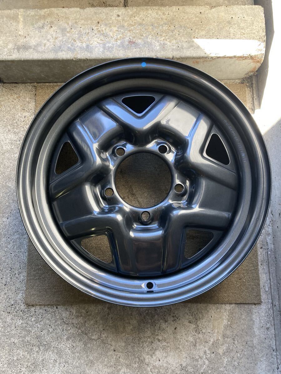 現行 1本 スズキ JB64 ジムニー 純正 16インチ スチールホイール 16×5.5J 5穴 PCD 139.7 札幌 手渡無料 ガンメタ ②拍卖
