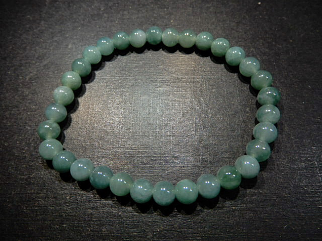 純天然グアテマラヒスイプレスレットBD7420 超極上美品6mm拍卖