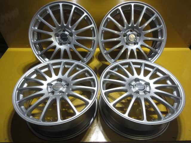 ★ブリヂストン ECO FORME 17インチ 7J OFF:+53 5穴 PCD100 ハブ径約73ミリ 程度良好 4本セット拍卖