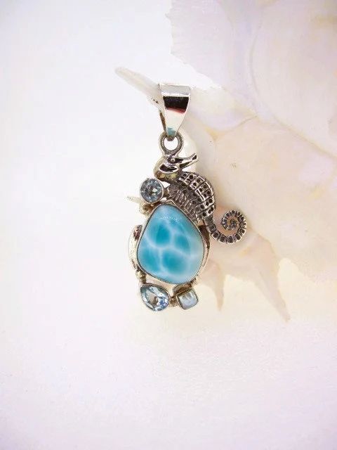 ラリマー デザインペンダントトップ シルバー (640)拍卖