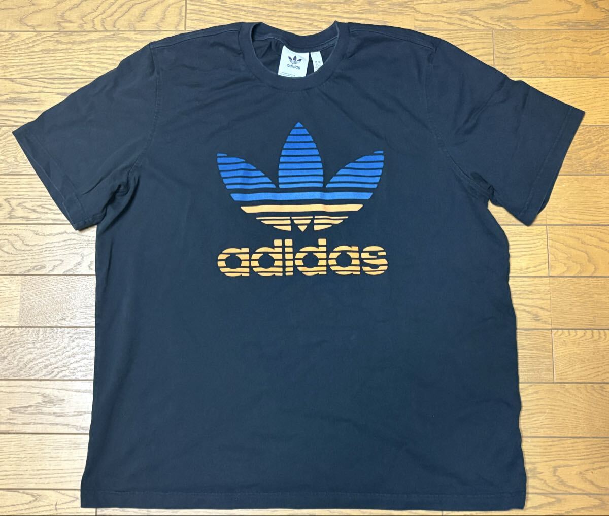 adidas original MEN’S SHORT SLEEVE T-SHIRTS size-4XO(着丈71身幅64) 中古 送料無料 NCNR拍卖