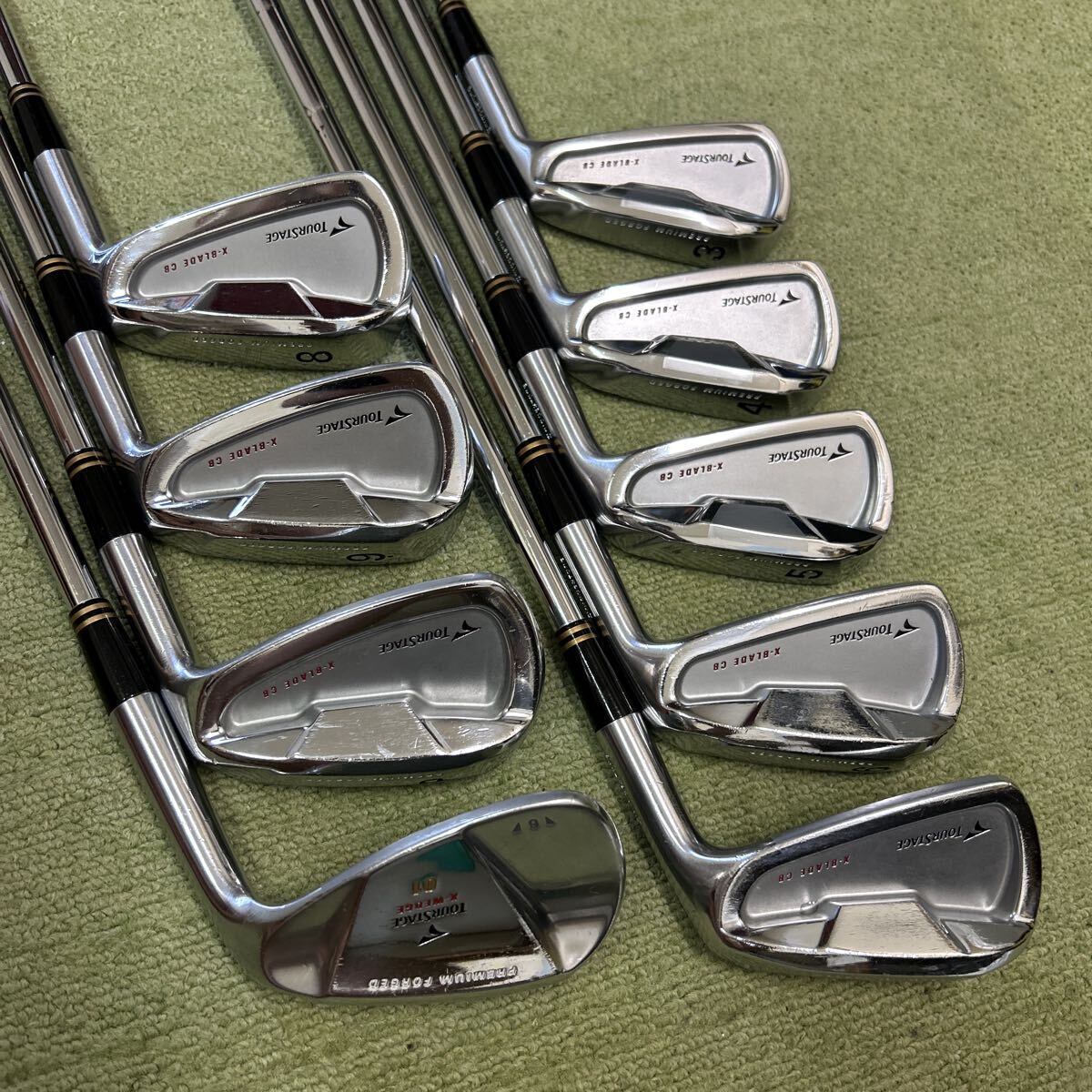 B362 ツアーステージ X-BLADE CB 3〜PW 52°付き 計9本セット DG S200拍卖