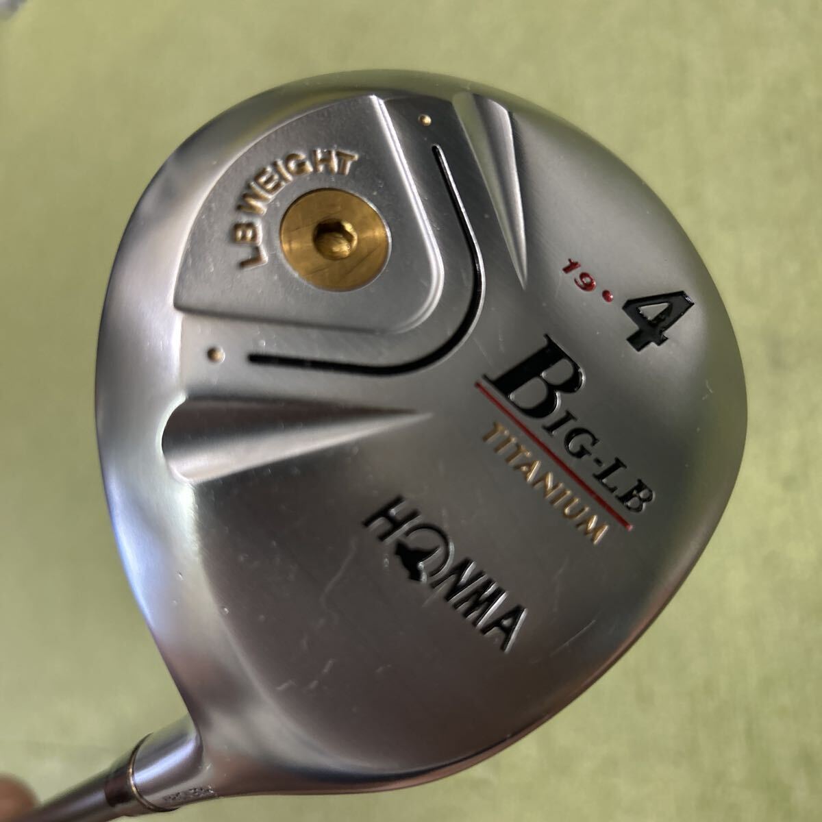 B372 美品 ヒロホンマ BIG-LB 銀チタン 4W 19° 純正カーボン R-1 4星シャフト拍卖
