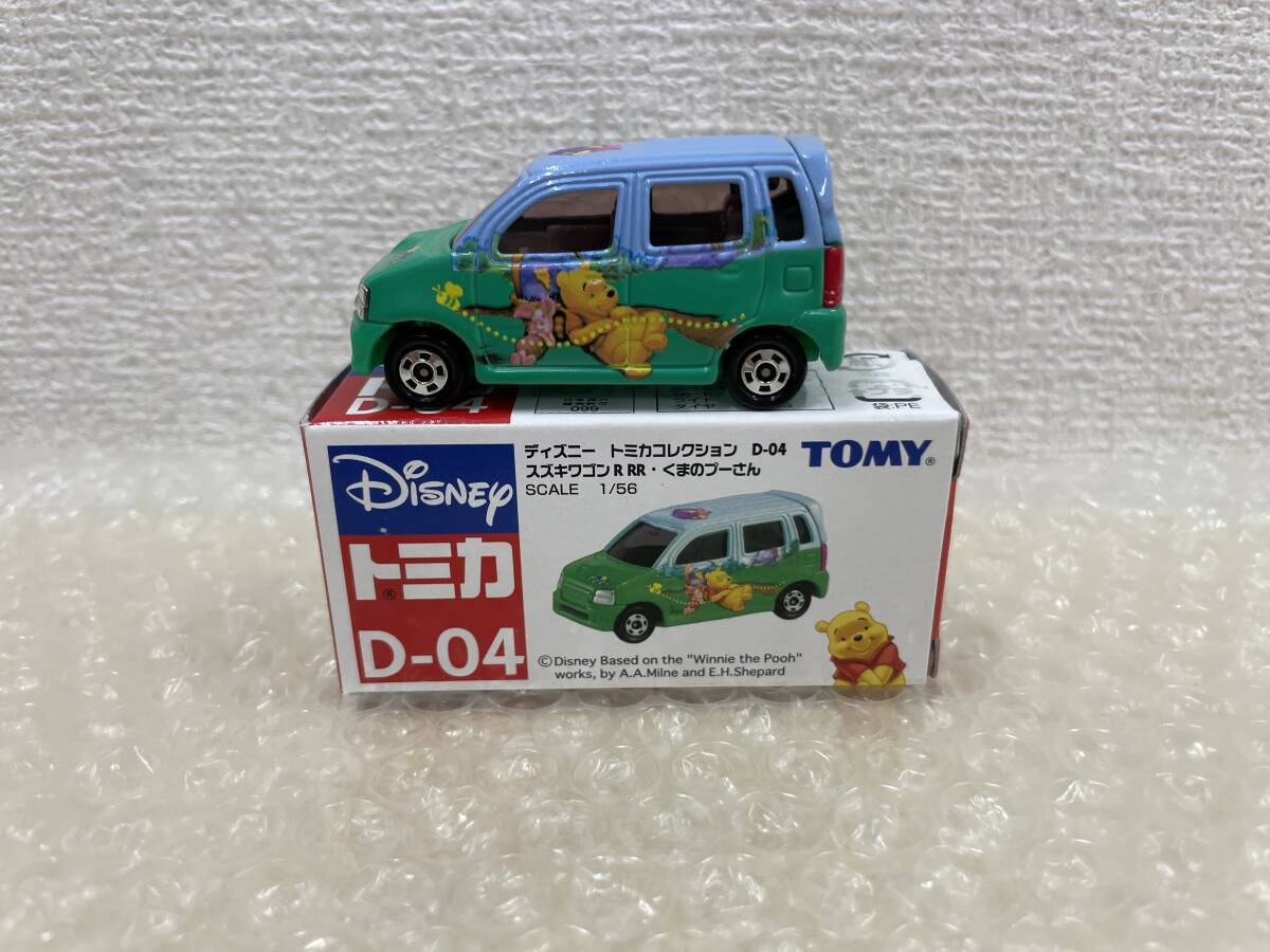 【中古・開封品】:1/56 スズキ ワゴンR RR くまのプーさん(グリーン×スカイブルー) ディズニー トミカコレクション D-04(20250916)拍卖