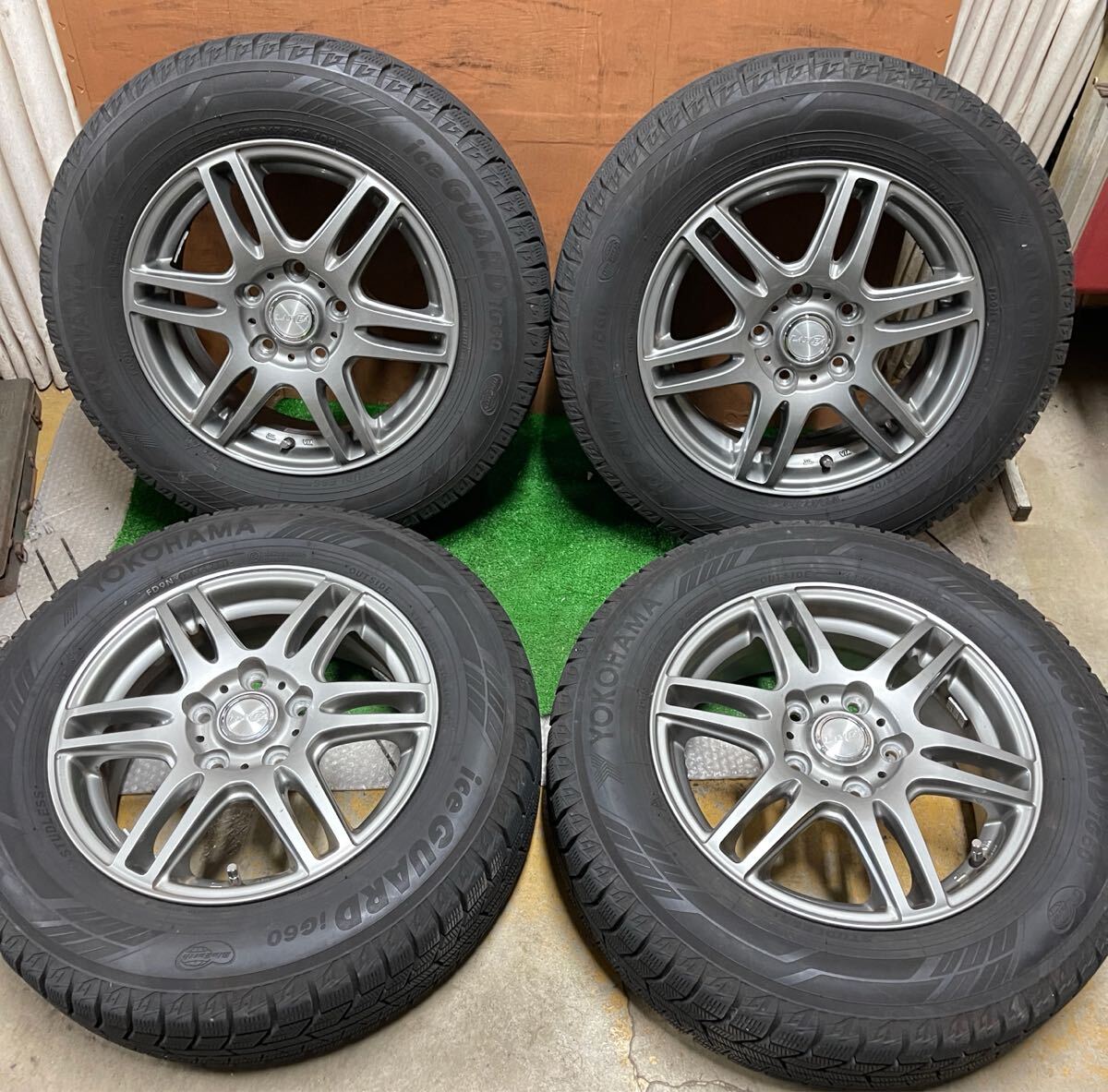 LAYCEA 15インチ 15x6J+53 PCD 114.3 5穴 YOKOHAMA 196/65/R15 4本セット拍卖