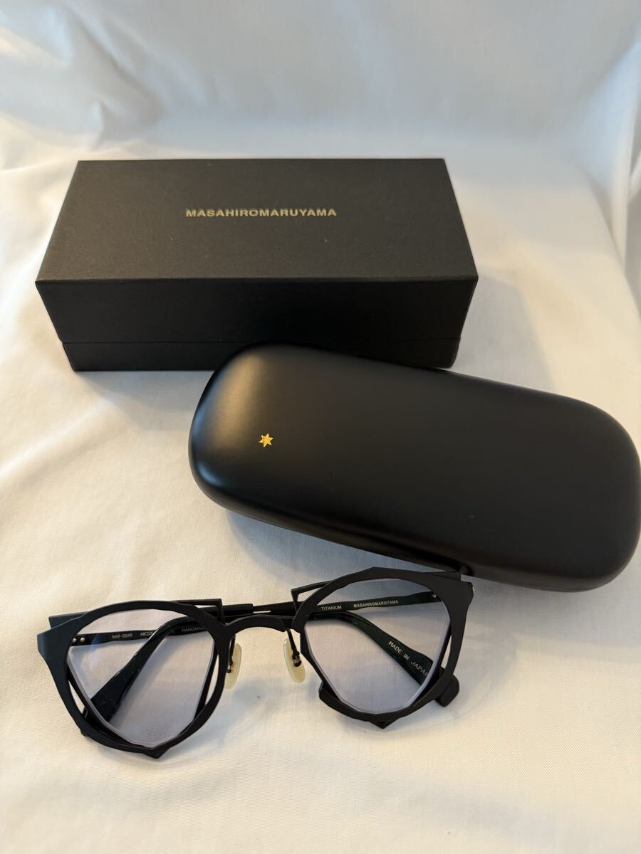 【超美品】マサヒロマルヤマ MM-0045 メガネ サングラス フルチタン 定価81,400円拍卖
