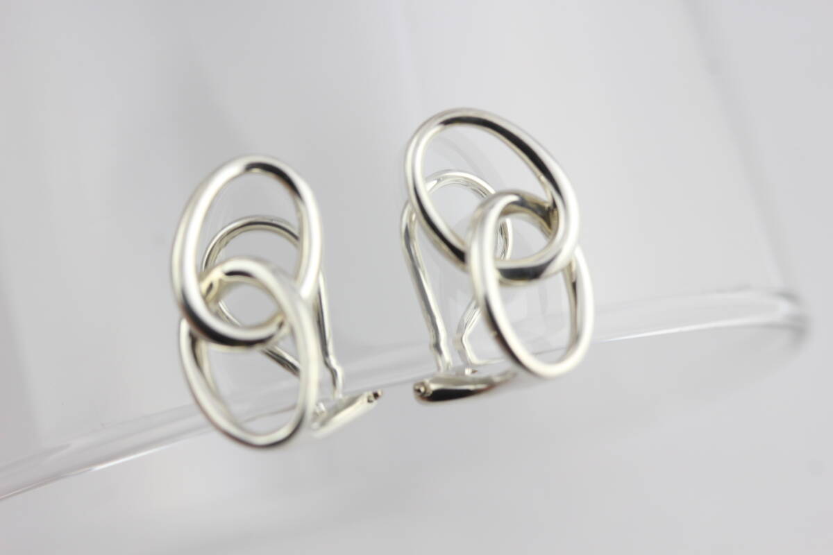 TIFFANY&Co ティファニー ダブルループ イヤリング SV925 良品拍卖