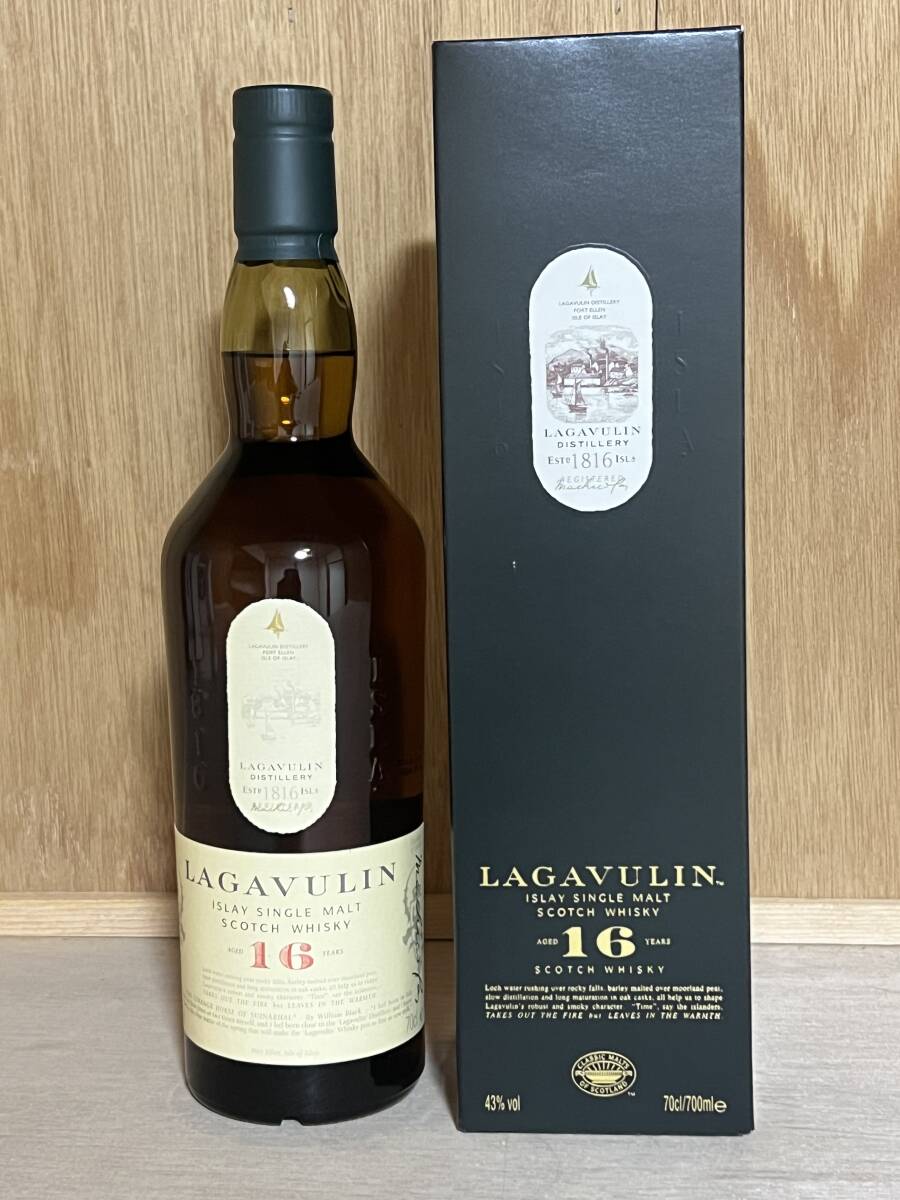 即決 ラガヴーリン モルト 16年 700ml 43° 1本拍卖
