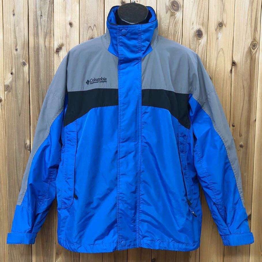 90's◇Columbia /コロンビア ナイロンジャケット ジップアップ ジャケット マウンテン アウトドア スポーツ USA ビンテージ古着 メンズM拍卖